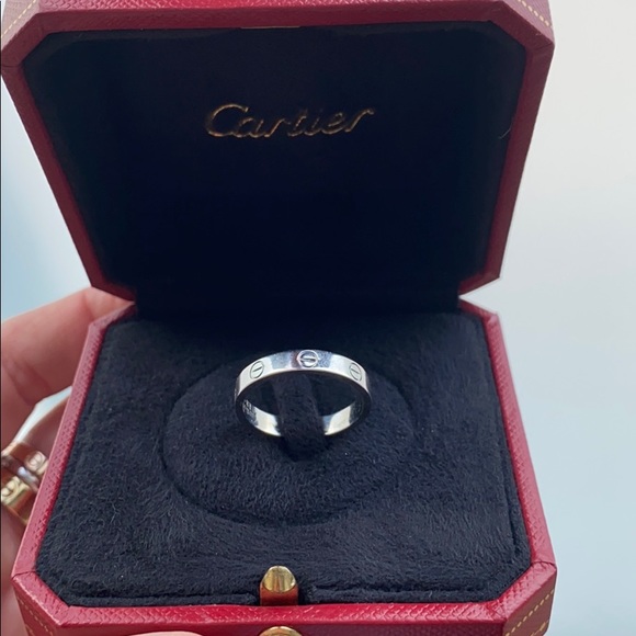 Cartier White Gold 18k Love Ring Wedding Band - Picture 2 of 11